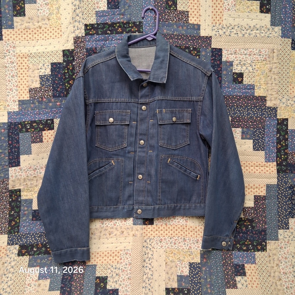 True Vintage 60s JCPenney Ranchcraft Selvedge Denim Jacket Mens Small Western